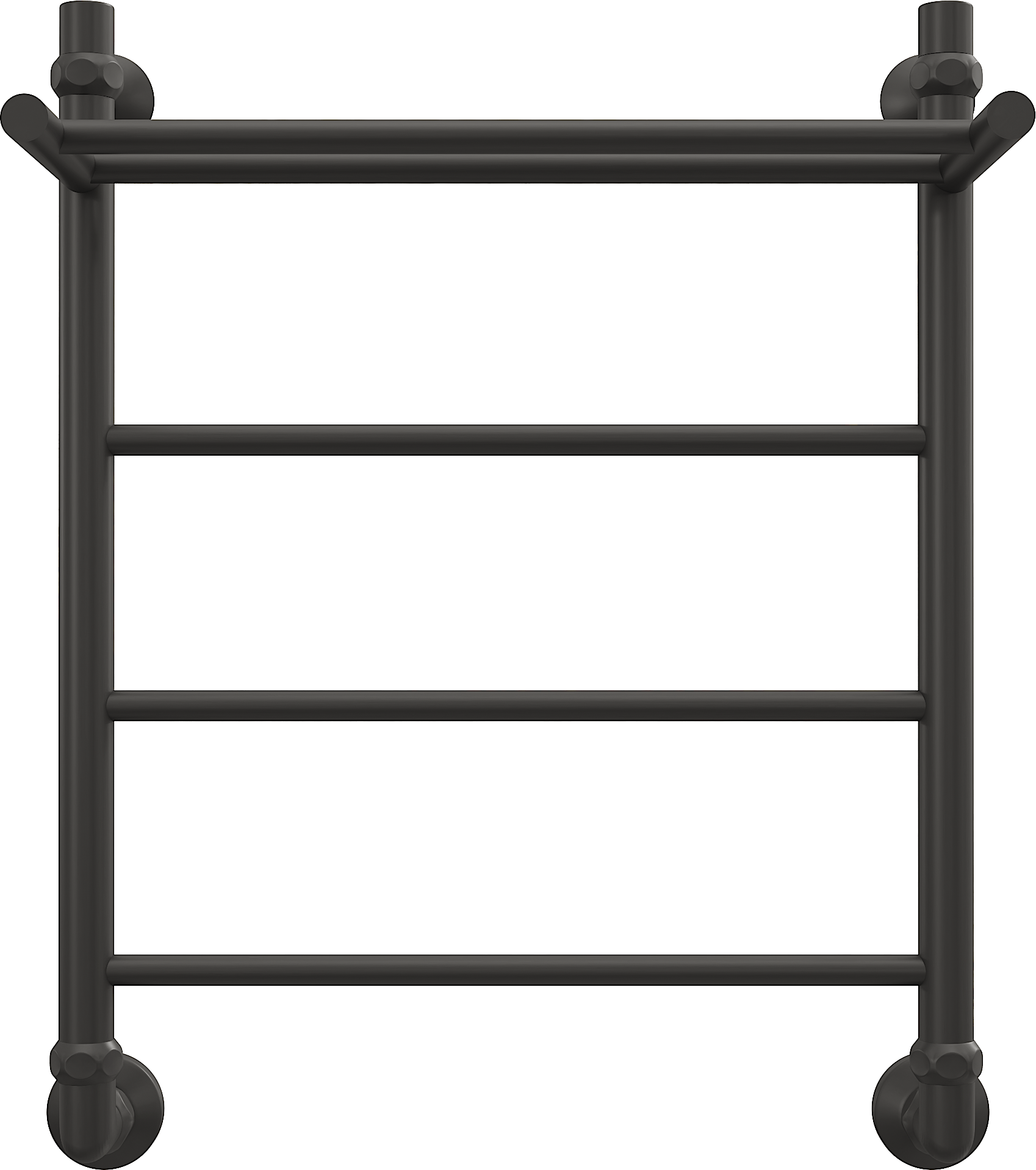 Полотенцесушитель водяной EWRIKA Сафо FP 60х50, черный матовый