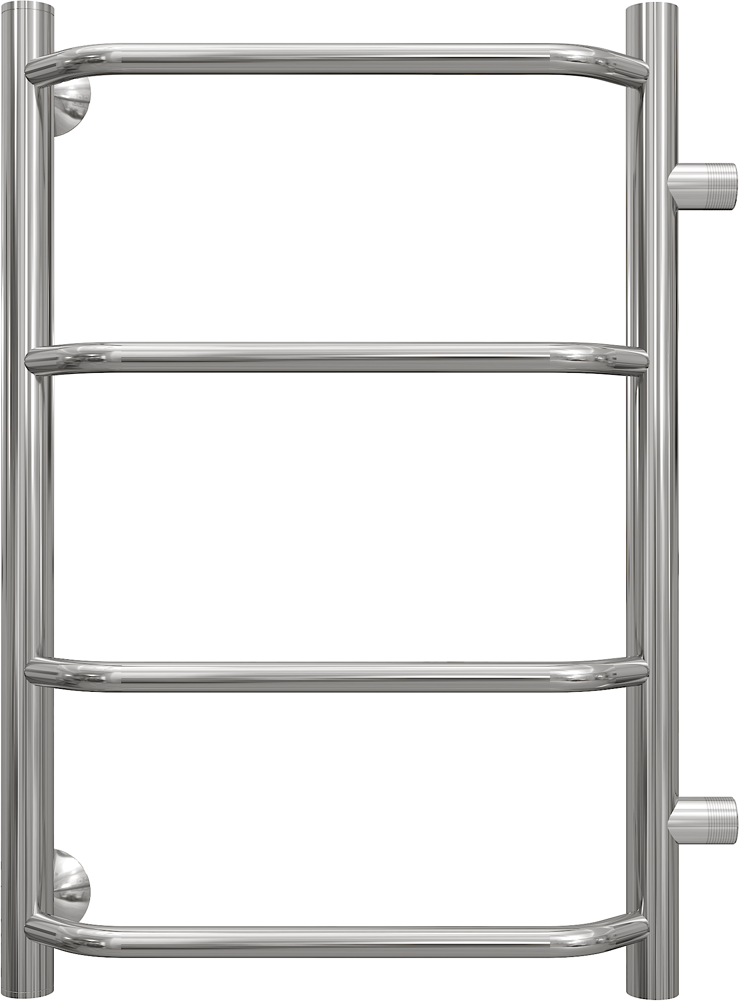 Полотенцесушитель водяной EWRIKA Сафо БР1 60x40 с боковым подключением 50, хром, лесенка