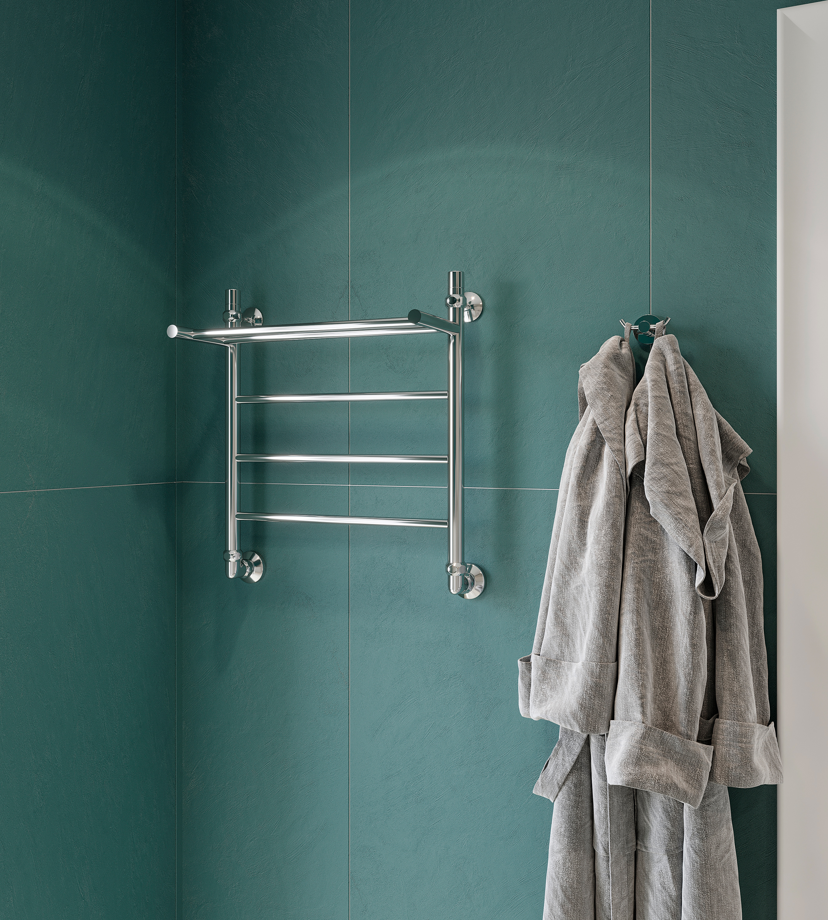 Полотенцесушитель водяной EWRIKA Сафо FP 60х50, хром