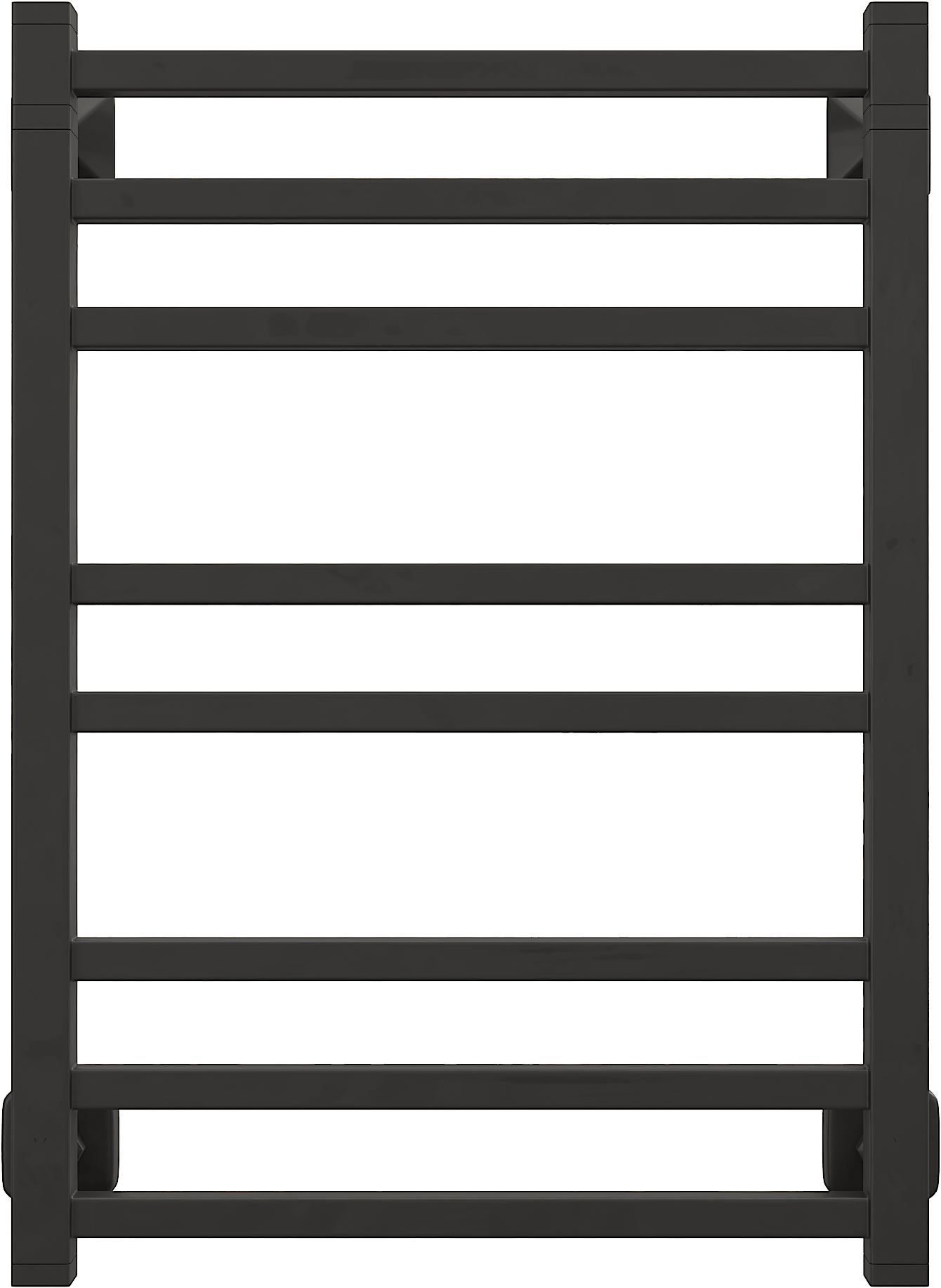 Полотенцесушитель водяной EWRIKA Кассандра PI 70x50, черный матовый
