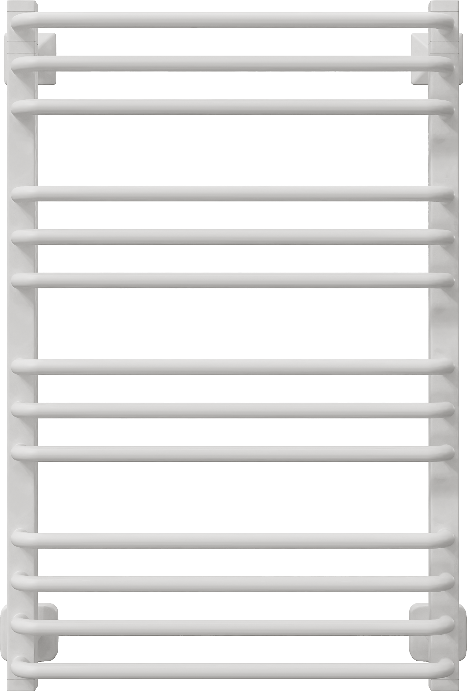 Полотенцесушитель водяной EWRIKA Кассандра Pd 85x55 см, матовый белый, лесенка