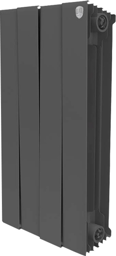 Радиатор биметаллический Royal Thermo Piano Forte 500 noir sable 4 секции черный 6150₽