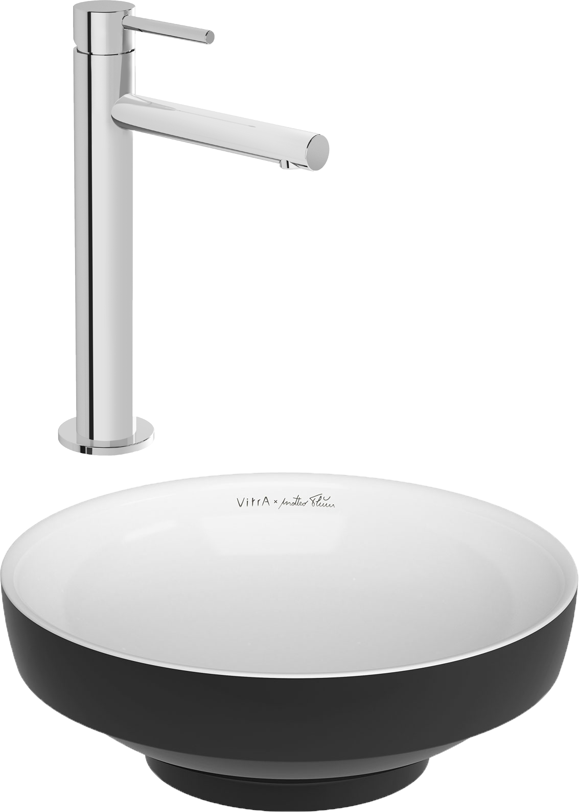 Комплект Раковина VitrA Water jewels 4334B097 круглая + Смеситель VitrA Origin для раковины