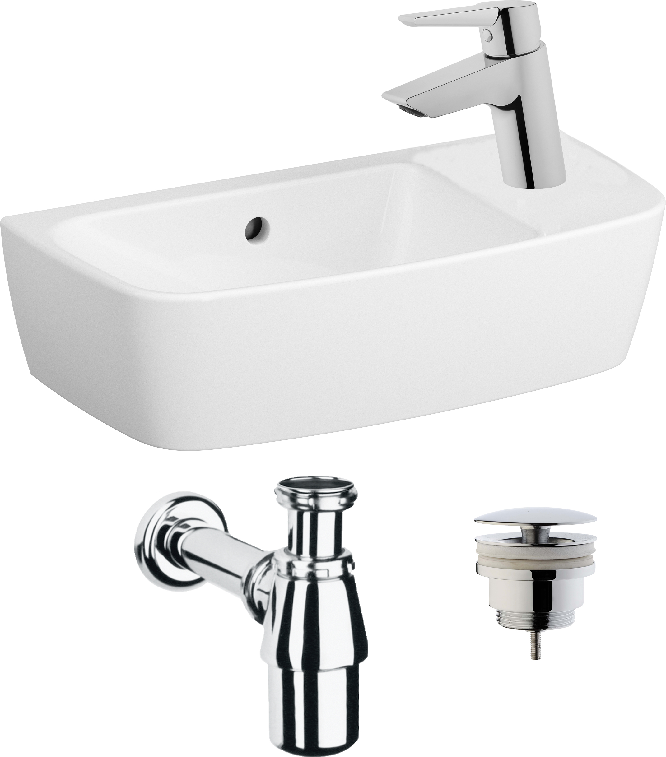 Комплект Рукомойник VitrA Compact 7070B003 + Смеситель VitrA Solid S для раковины