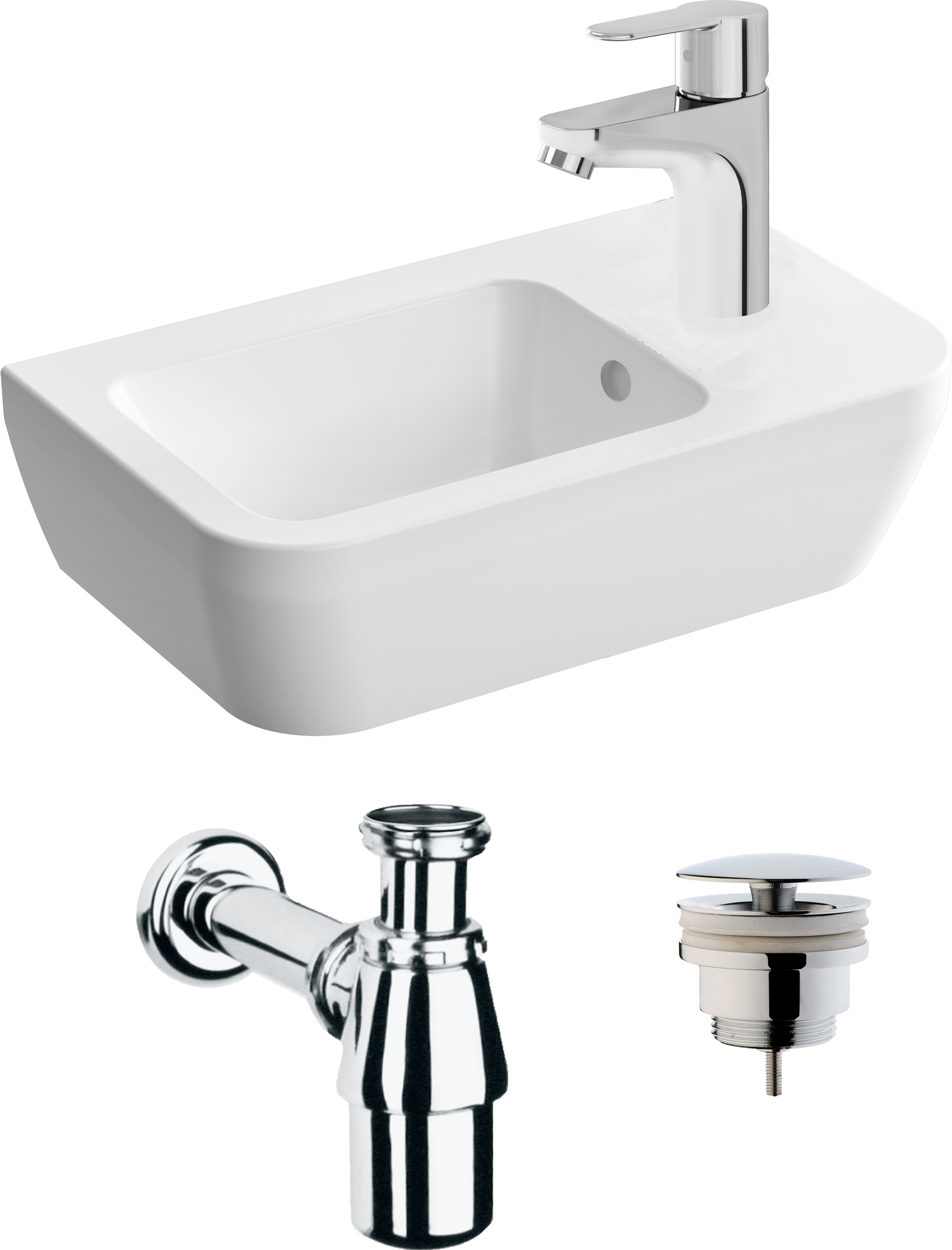 Комплект Рукомойник VitrA Integra 7091B003 + Смеситель VitrA Solid S для раковины