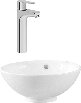 Комплект Раковина VitrA Options 4324B003 + Смеситель Vitra Win S для раковины