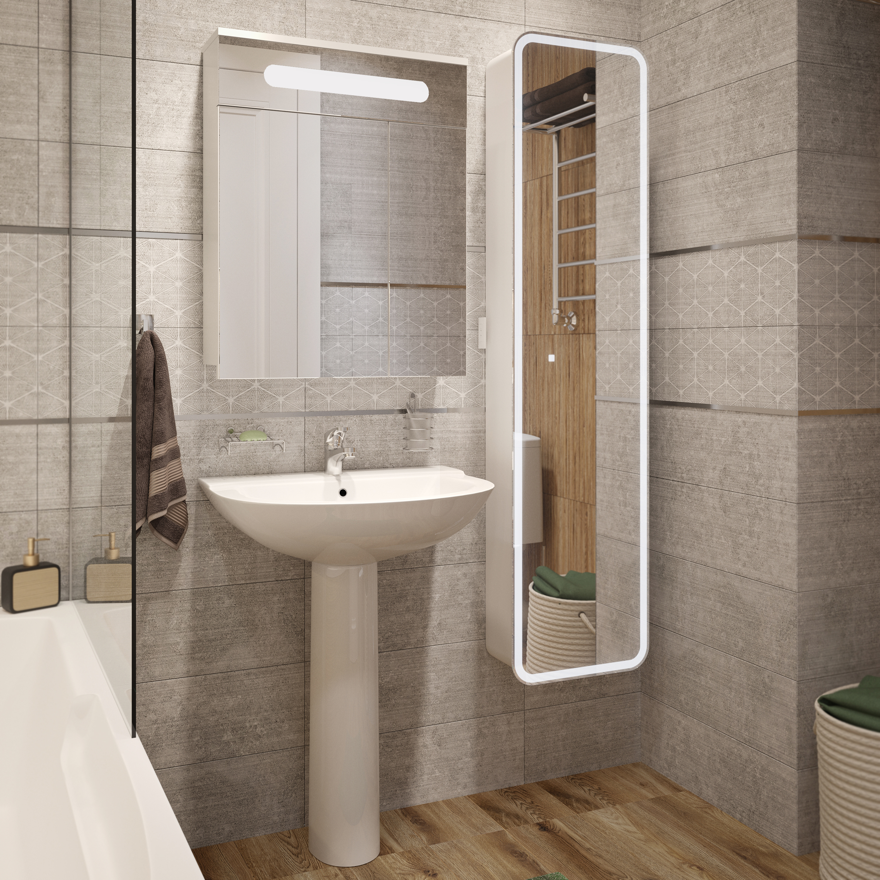 Раковина DIWO Муром 0114 63 с пьедесталом