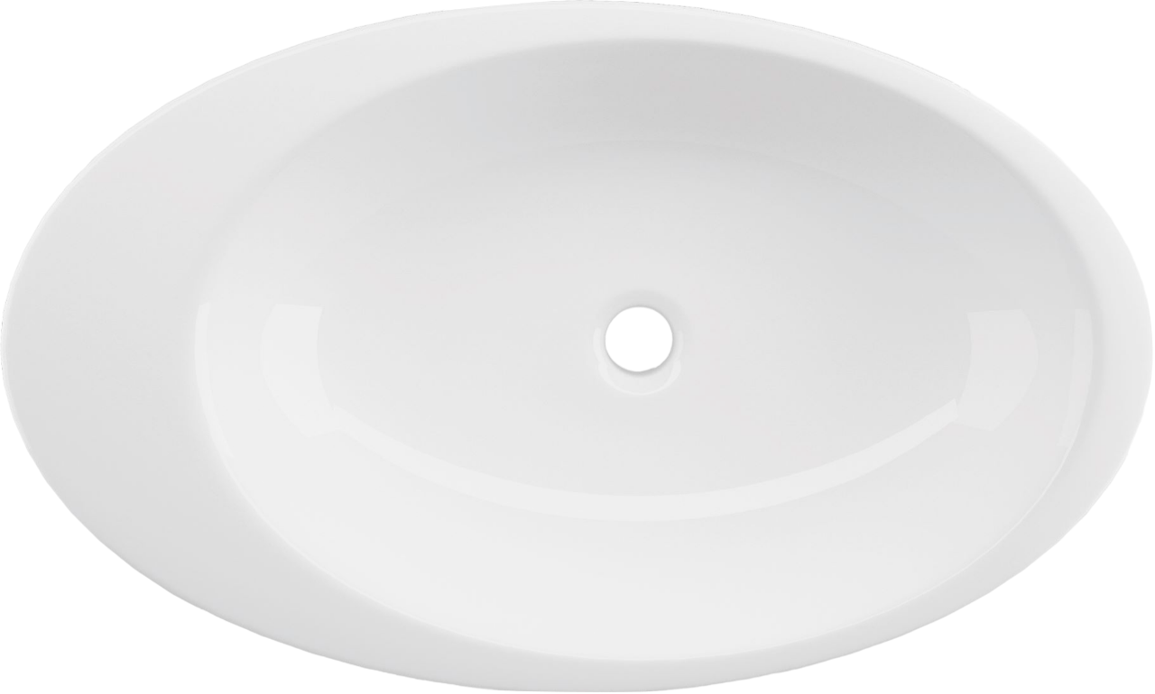 Накладная раковина STWORKI 3074-KL 74 белая, овальная, фаянс