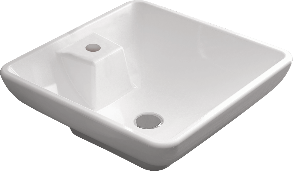 Накладная раковина STWORKI K0101-2485 48 белая, квадратная, фаянс