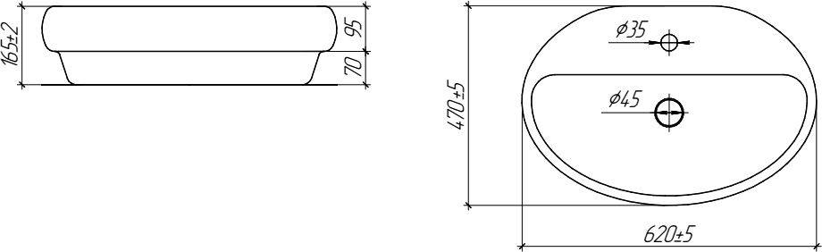 Столешница с раковиной DIWO Элиста 100 светлое дерево, с раковиной Самара 0116 купить в Тамбове