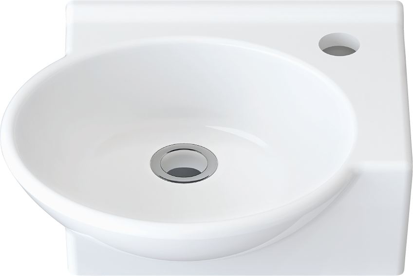 Раковина маленькая в туалет STWORKI 36 K0201-0365 квадратная, фаянс