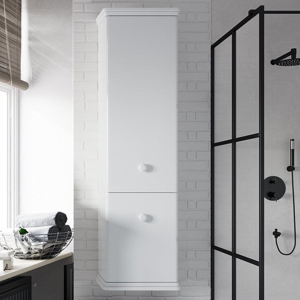 Шкаф-пенал для ванной STWORKI Вестерос 36, белый