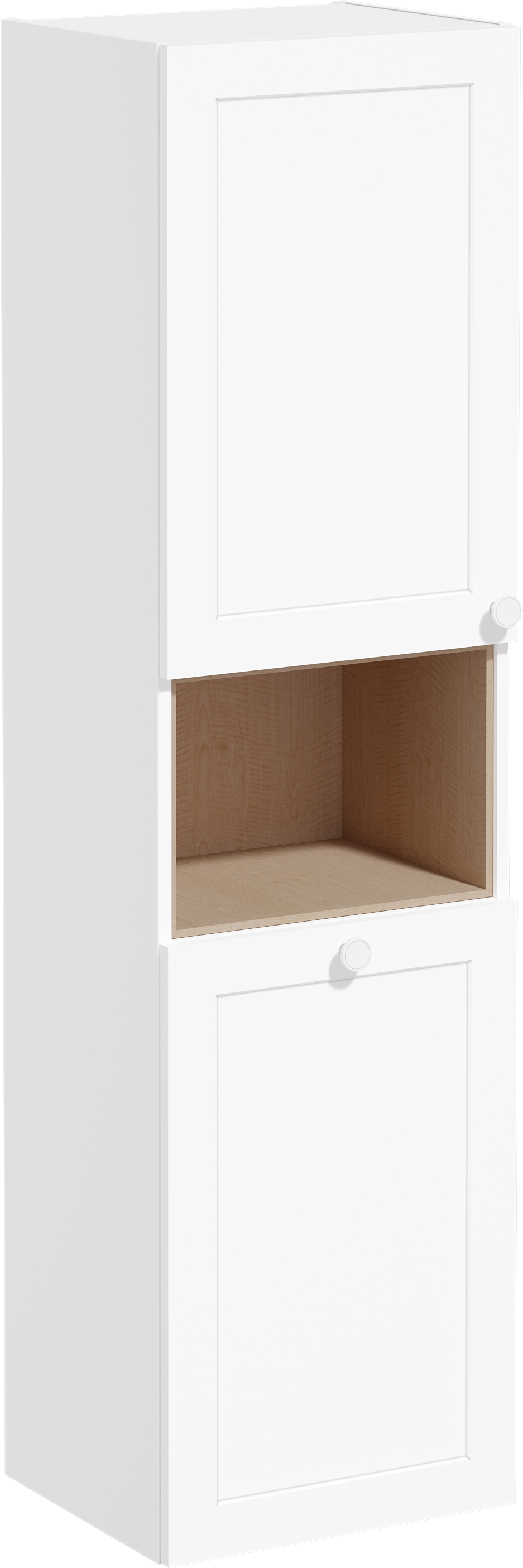 Шкаф-пенал VitrA Root Classic 40 L, с бельевой корзиной, белый