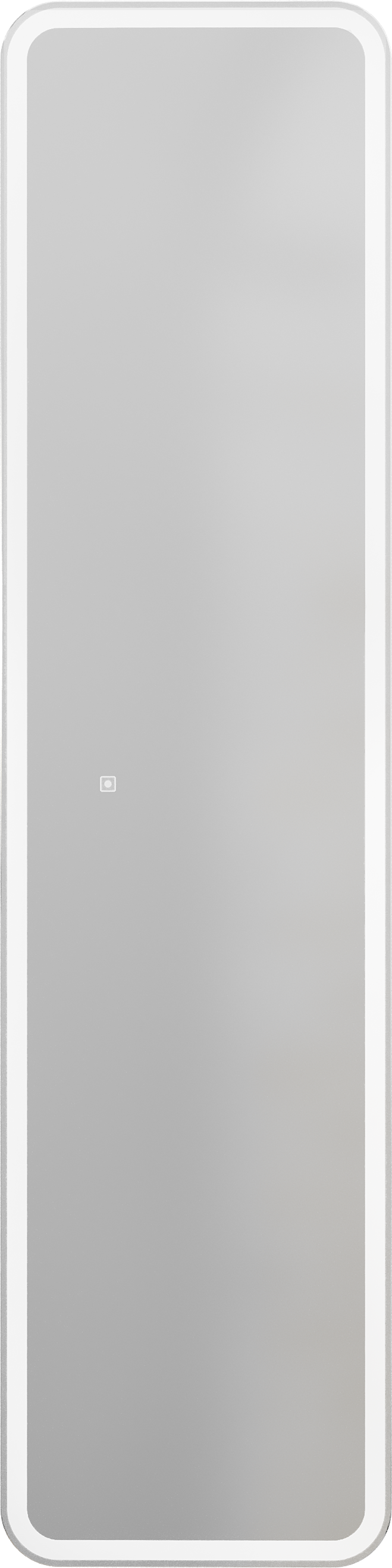 Шкаф-пенал для ванной с зеркалом STWORKI Ольборг МВК181 40, с подсветкой, антрацит