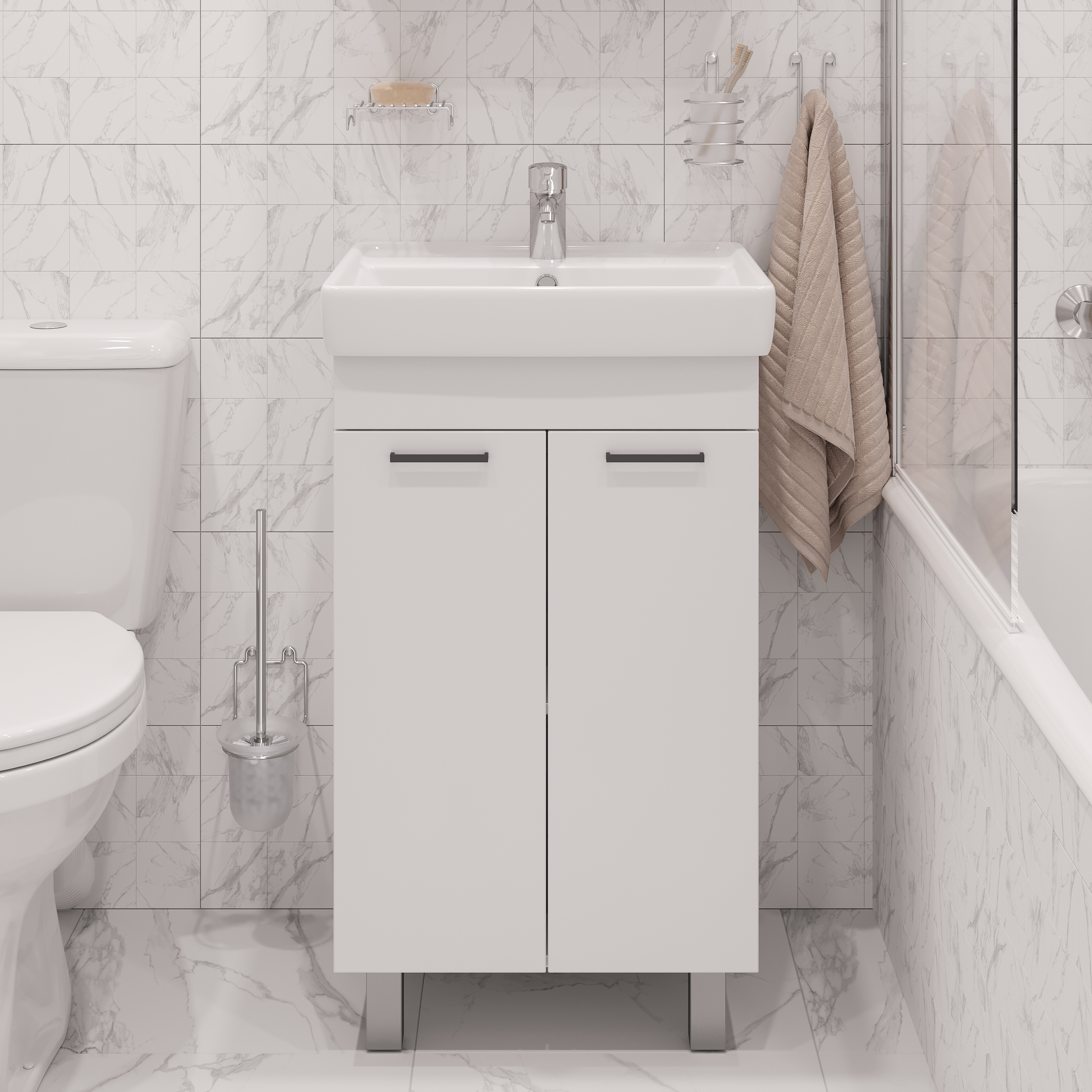 Шторка на ванну DIWO Коломна 4GW007 распашная, 80x150 купить в Тамбове