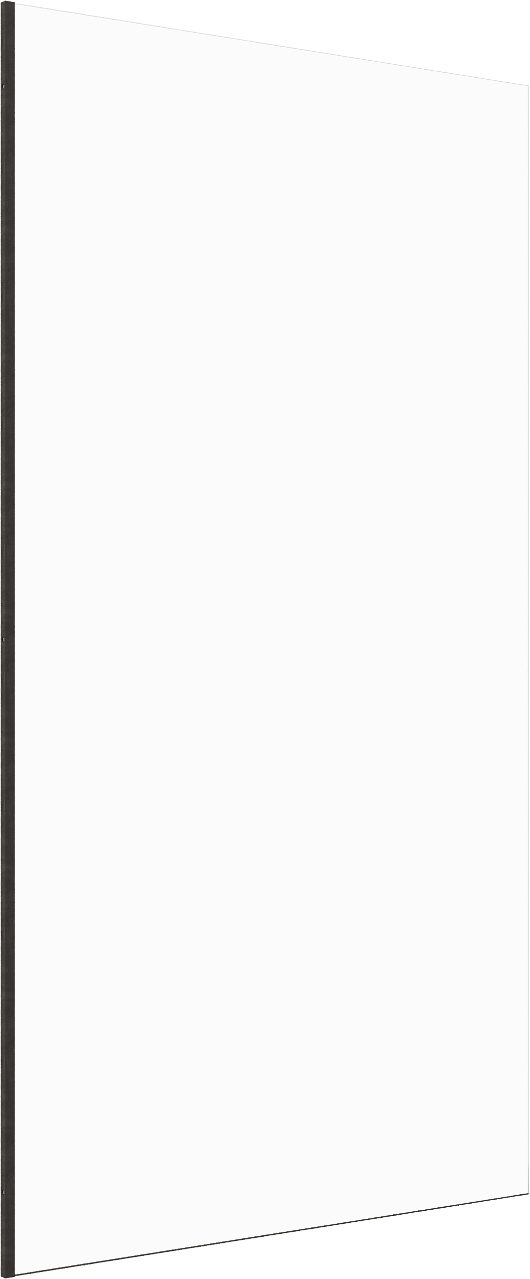 Шторка на ванну DIWO Ростов 4GW013 неподвижная, 80x150, черная матовая купить в Тамбове