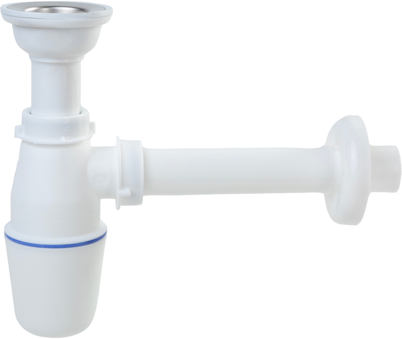 Сифон для раковины EWRIKA 0301003020 32 мм, бутылочный, белый