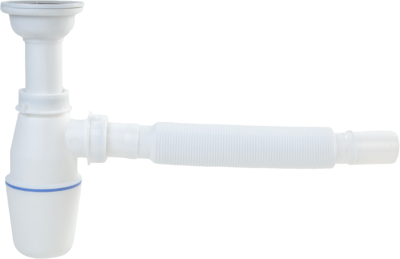 Сифон для раковины EWRIKA 0301003024 32 мм, бутылочный, белый