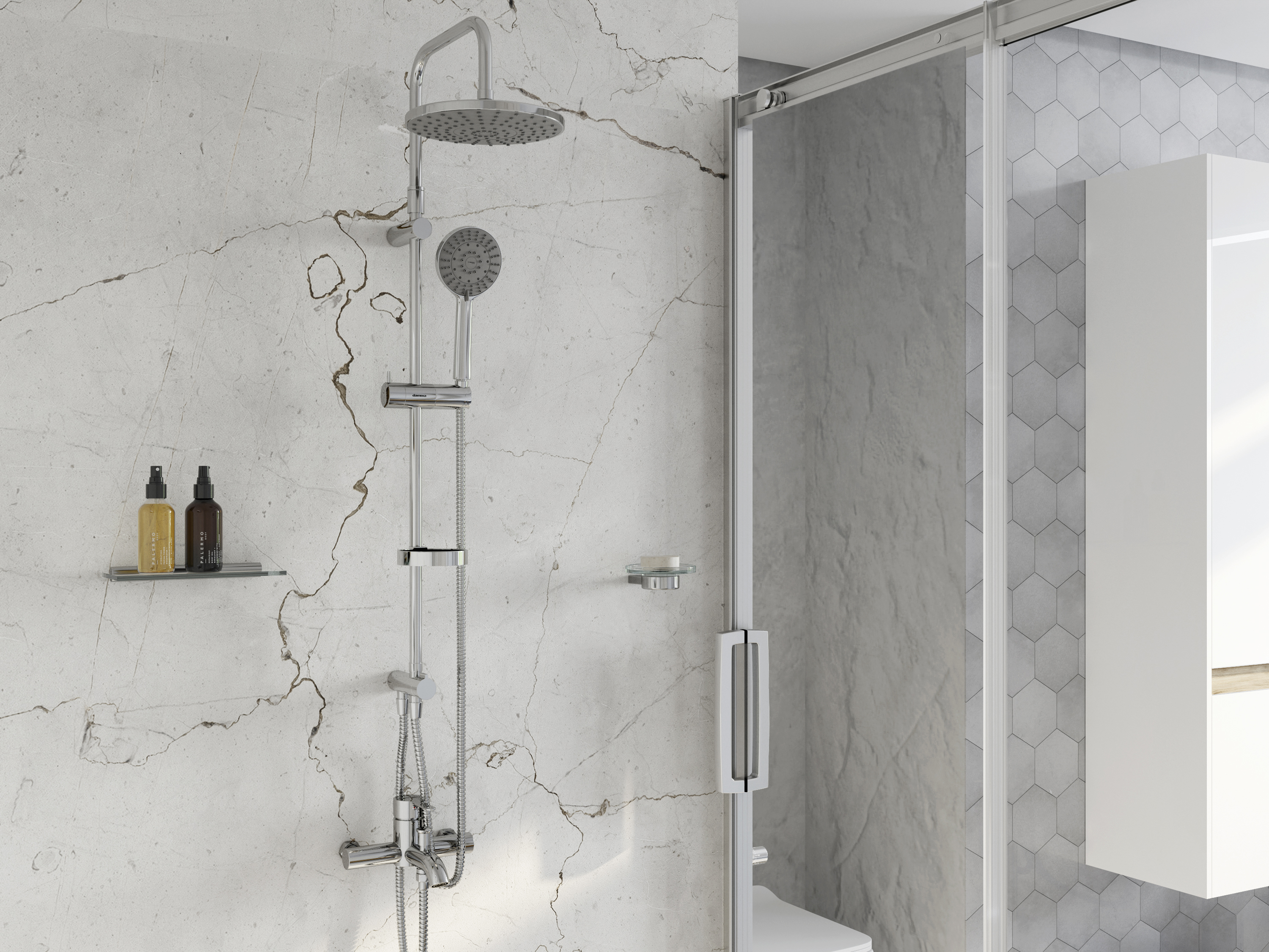 Смеситель для душа STWORKI Стокгольм by Damixa Стокгольм HFSG97000 + A6581AA купить в Тамбове