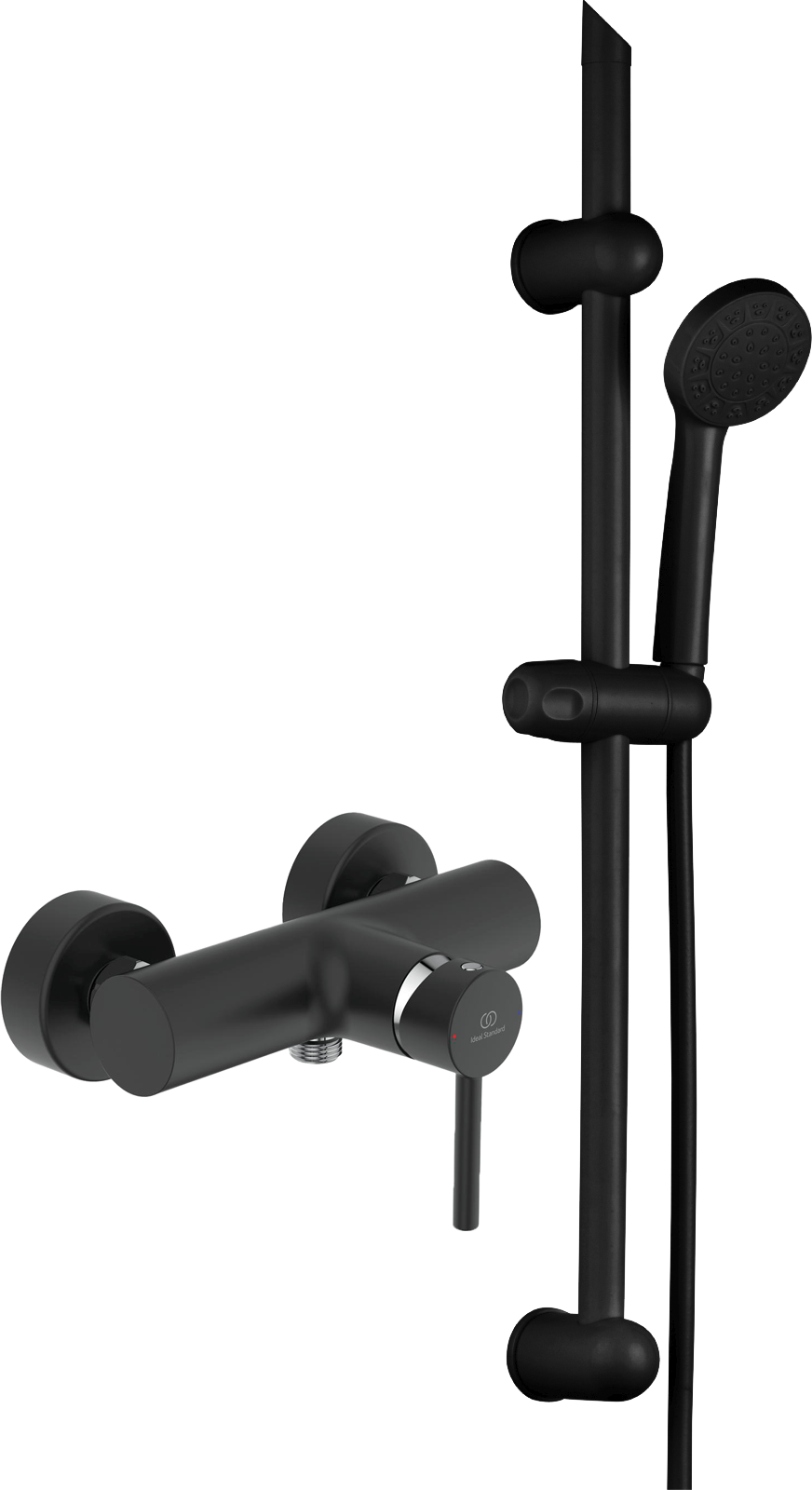 Смеситель для душа DIWO Смоленск BC674U4 + Душевой гарнитур DIWO Смоленск SM-05b черный