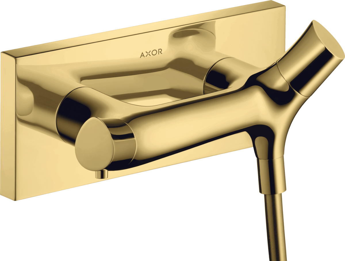 Термостат Axor Starck Organic 12602990 для душа, полированное золото