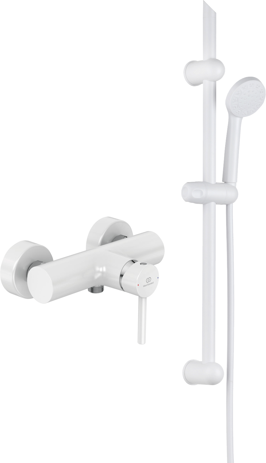 Смеситель для душа DIWO Смоленск BC674U5 + Душевой гарнитур DIWO Смоленск SM-05w белый