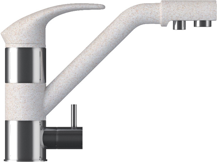 Смеситель Tolero Дуо R0204 сафари (уценка: скол на аэраторе)