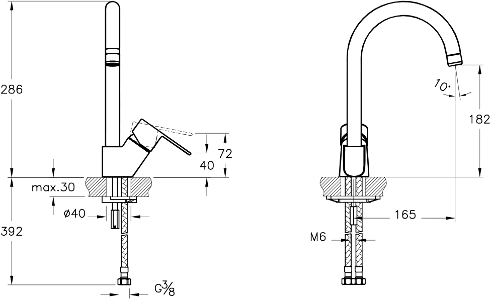 Смеситель для кухни VitrA Win S A42578EXP купить в Тамбове
