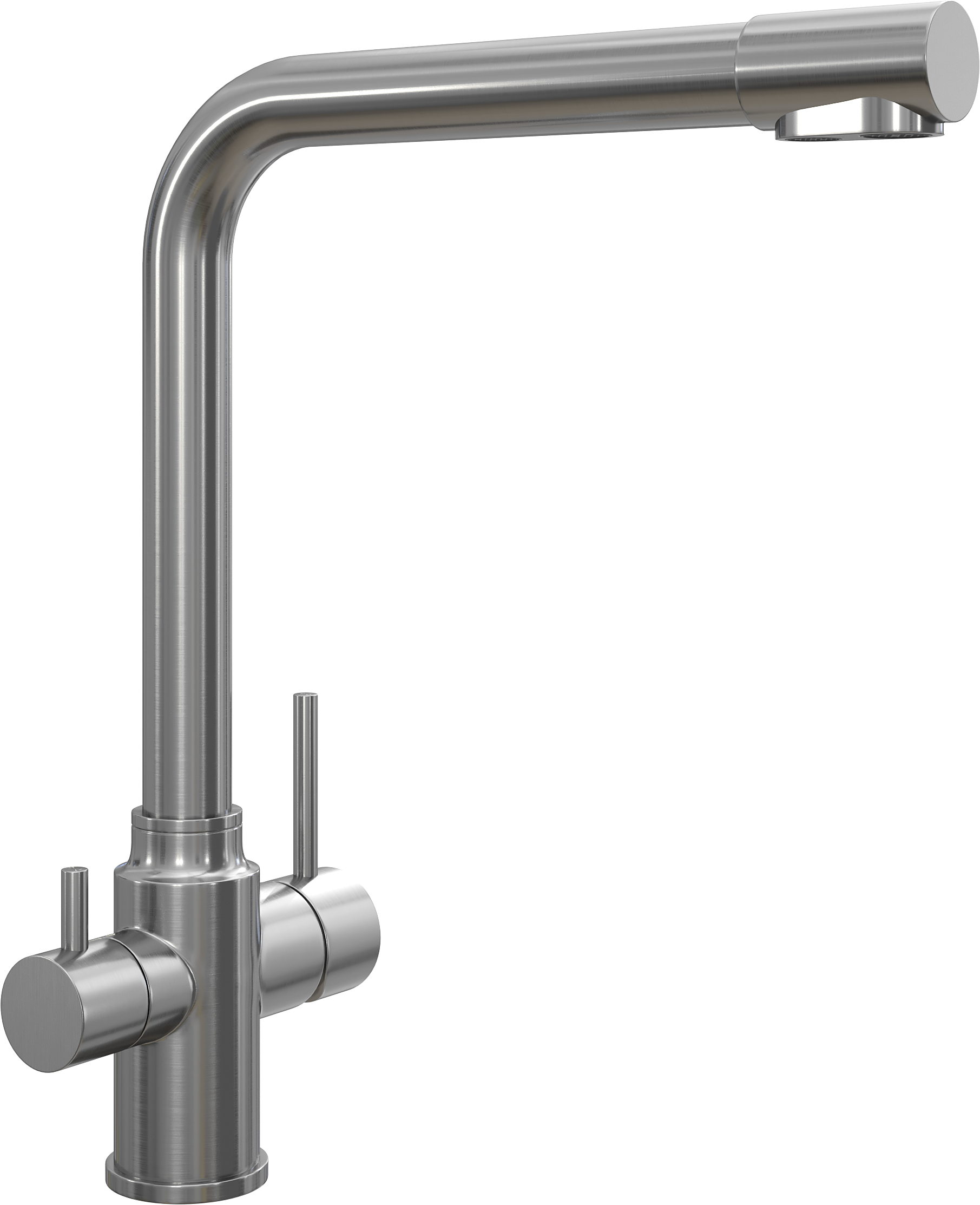 Смеситель для кухни Domaci Равенна DM-020822 нержавеющая сталь