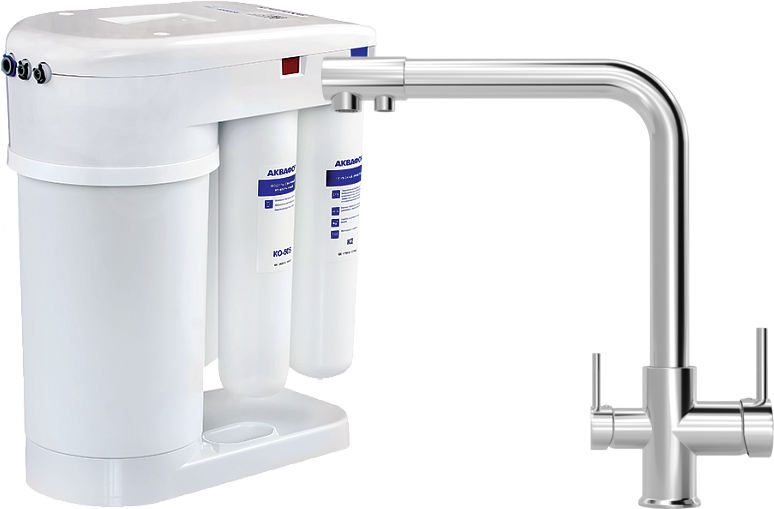 Смеситель для кухни MEGA Life MG-TK05 + Аквафор DWM-101S Морион