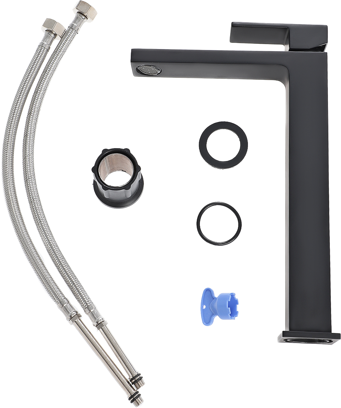 Смеситель для раковины STWORKI Нюборг NU-02b черный купить в Тамбове