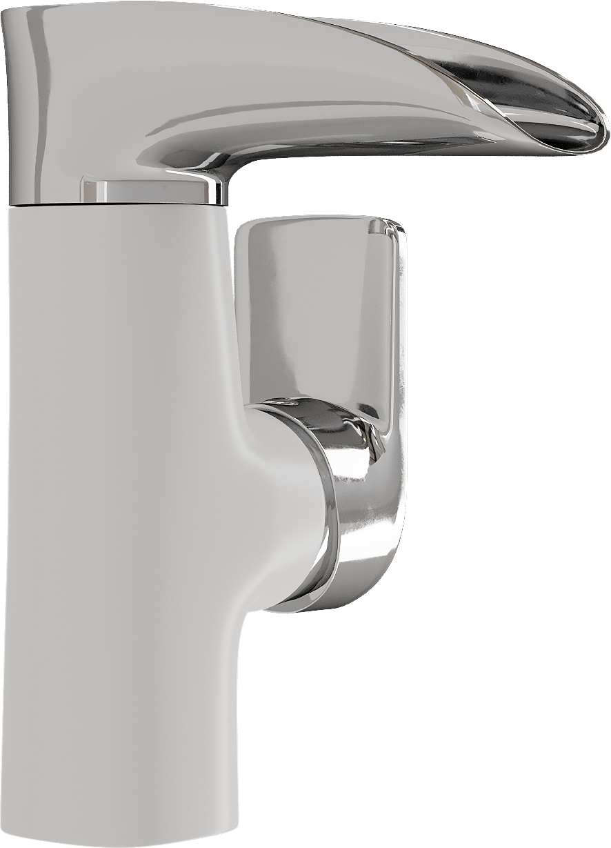 Смеситель для раковины DIWO Дмитров DM-01w белый