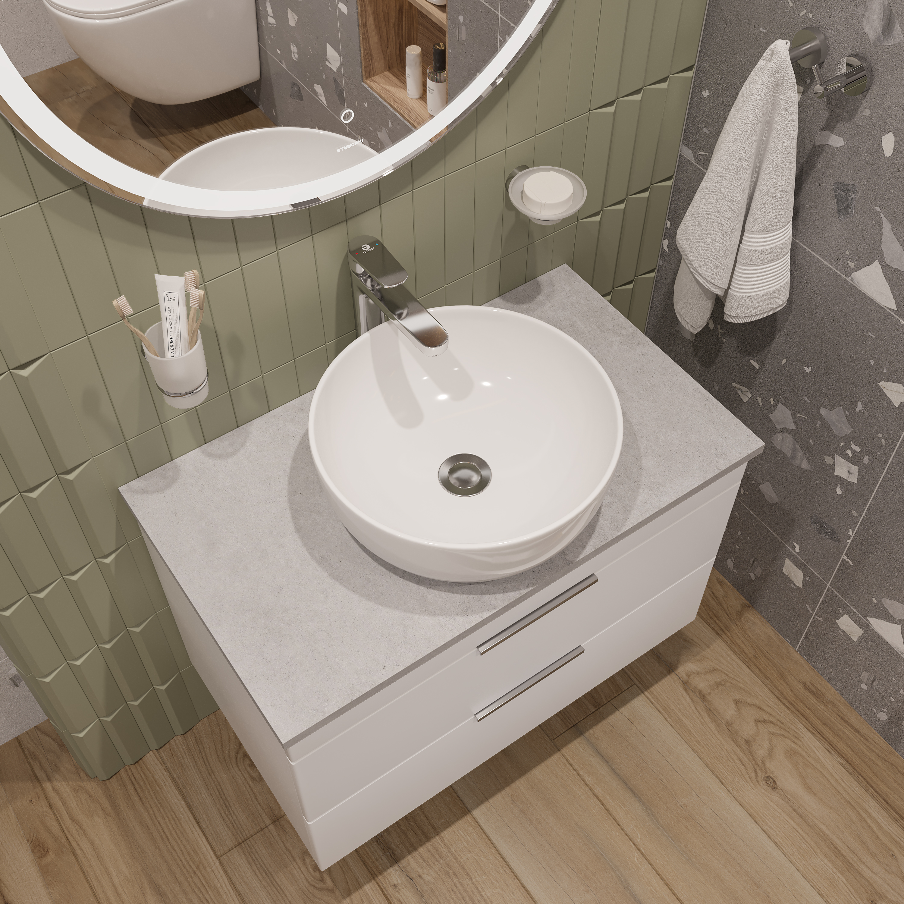 Смеситель для раковины STWORKI Ноттвиль NO-02cr хром купить в Тамбове