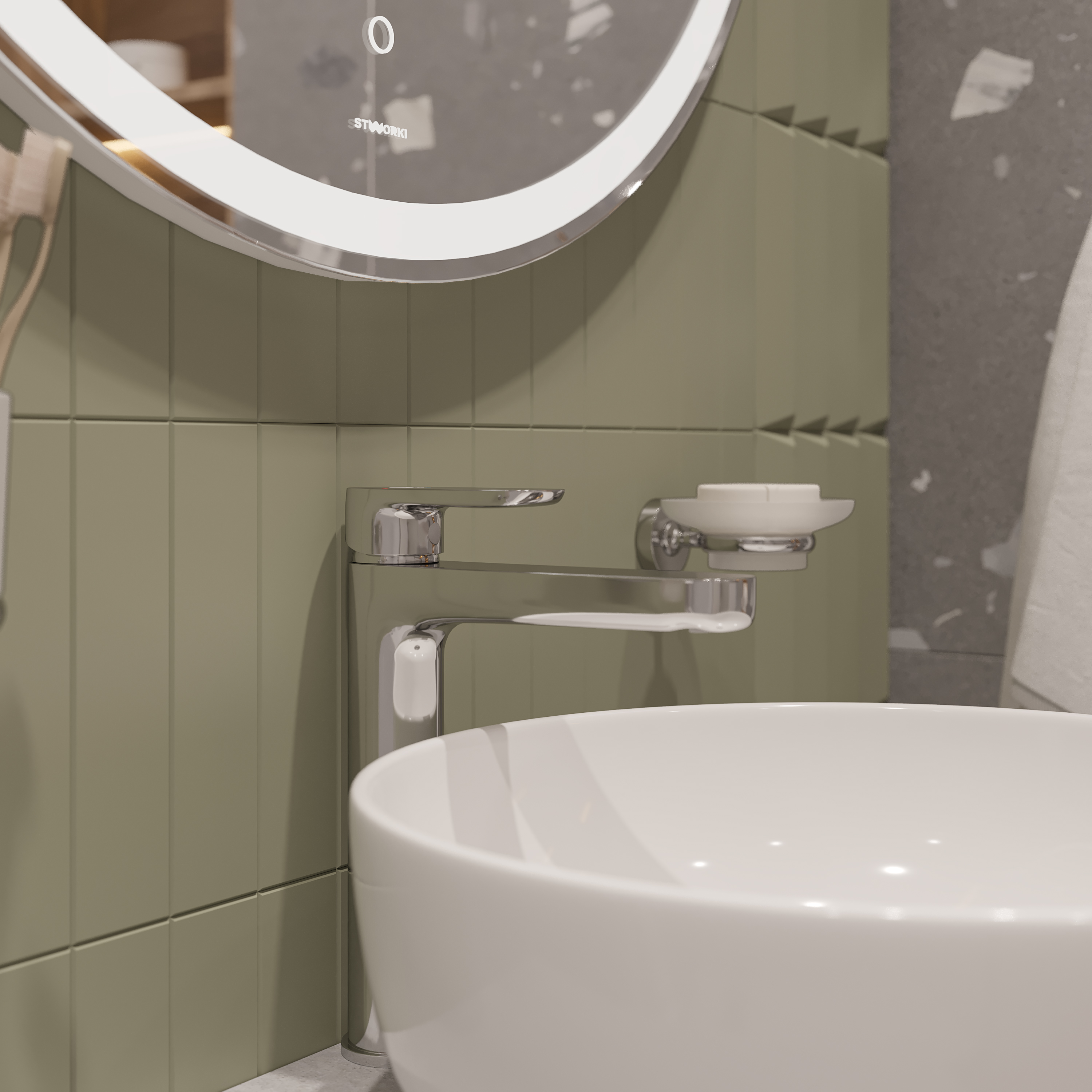 Смеситель для раковины STWORKI Ноттвиль NO-02cr хром купить в Тамбове