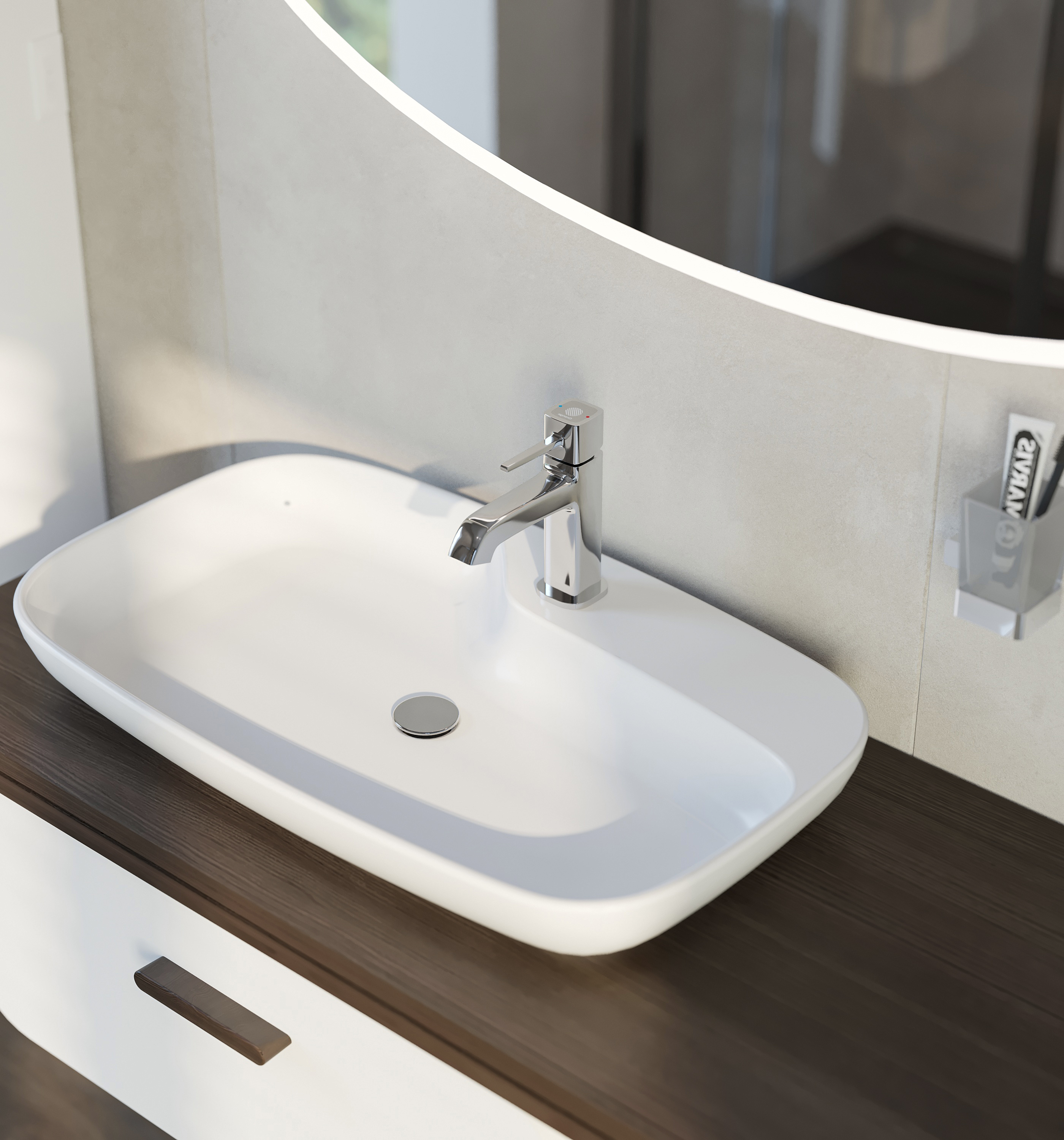 Смеситель для раковины STWORKI Эстерсунд ES-01cr хром купить в Тамбове