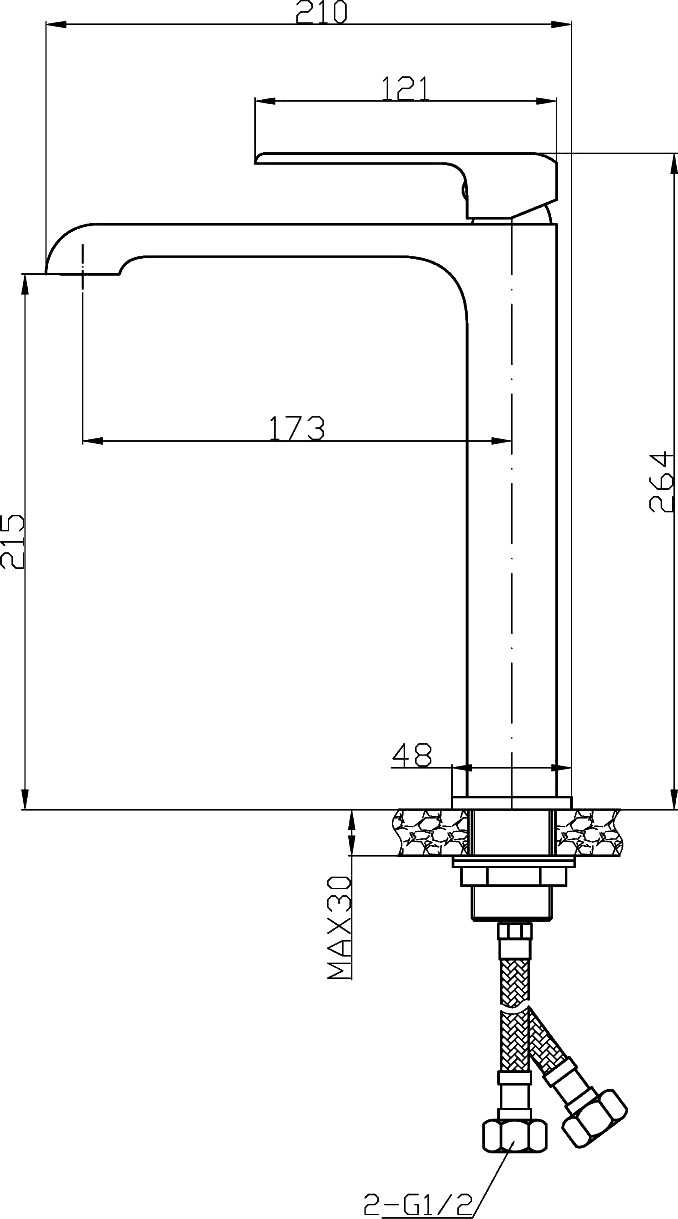 Смеситель для раковины STWORKI Вестерос VS-02cr купить в Тамбове