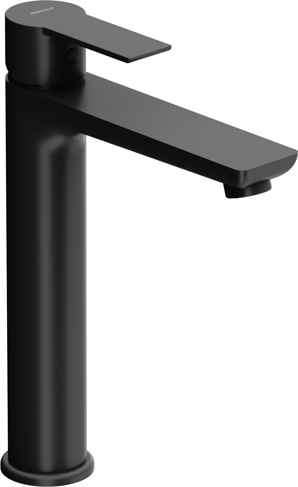 Смеситель для раковины STWORKI Хельсинки HFHS02230 черный, однорычажный, латунь, для раковины чаши, высокий, матовый купить в Тамбове