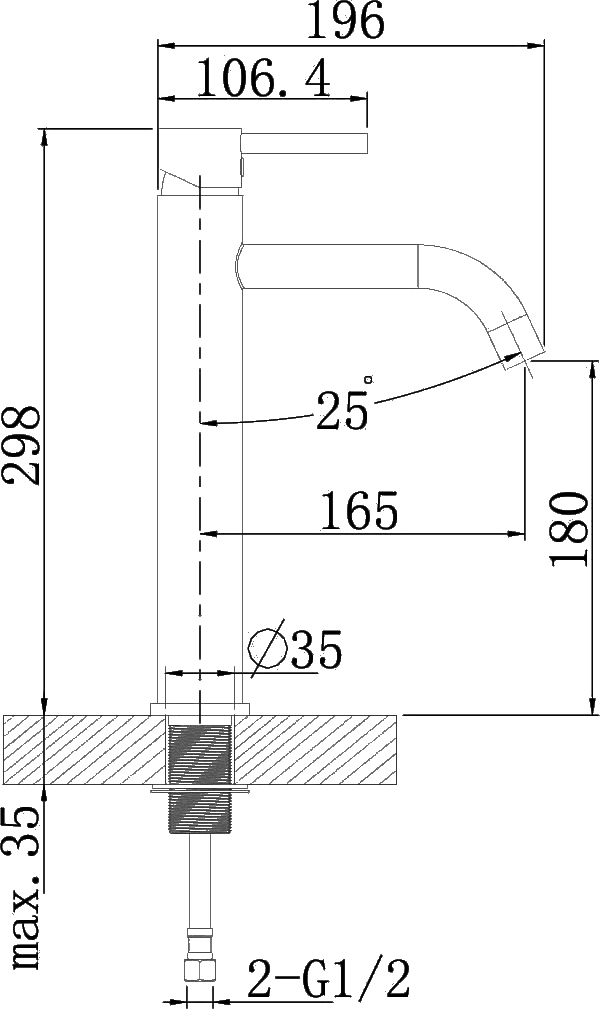 Смеситель для раковины STWORKI Ольборг OL-05SV хром купить в Тамбове
