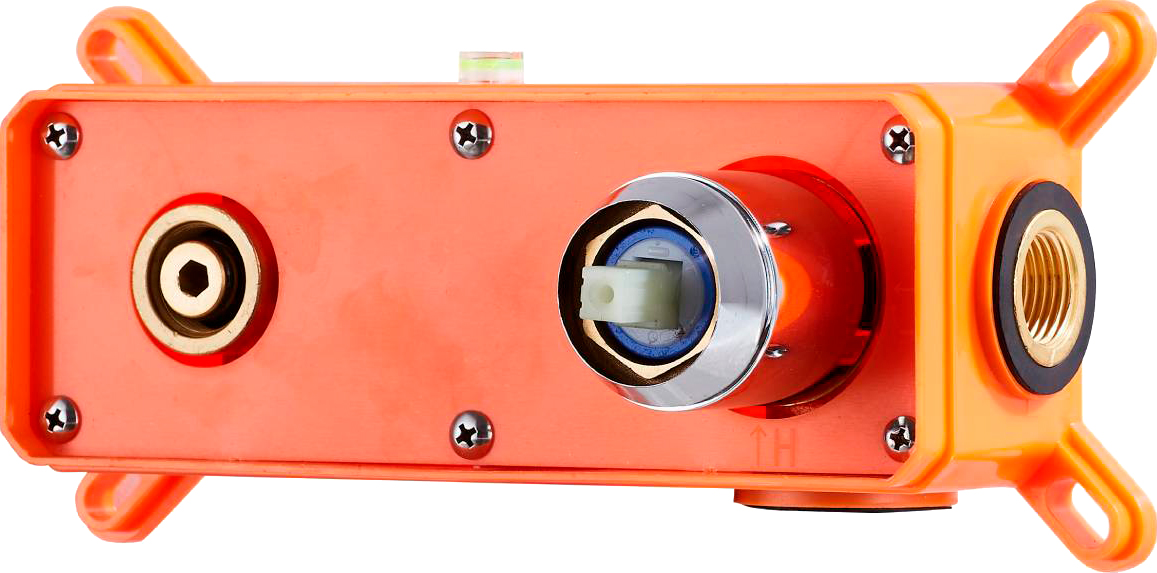 Смеситель для раковины STWORKI Ноттвиль NO-03cr С ВНУТРЕННЕЙ ЧАСТЬЮ, хром, скрытого монтажа, настенный, латунь купить в Тамбове