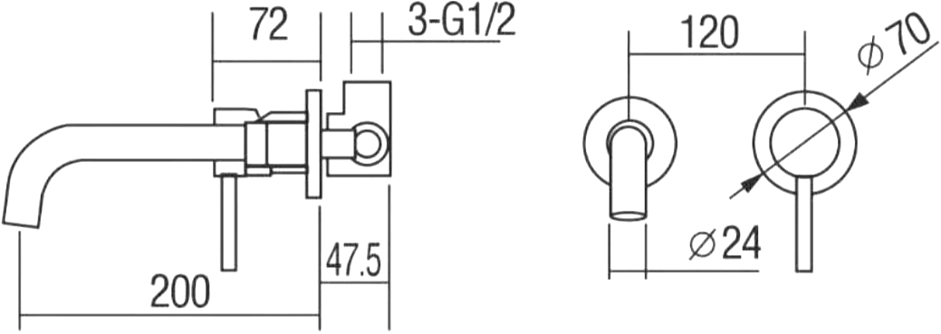 Смеситель для раковины STWORKI Эстерсунд ES-04w С ВНУТРЕННЕЙ ЧАСТЬЮ, хром купить в Тамбове