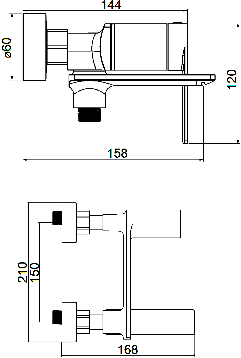 Смеситель для ванны с душем STWORKI Кронборг KR-02b купить в Тамбове