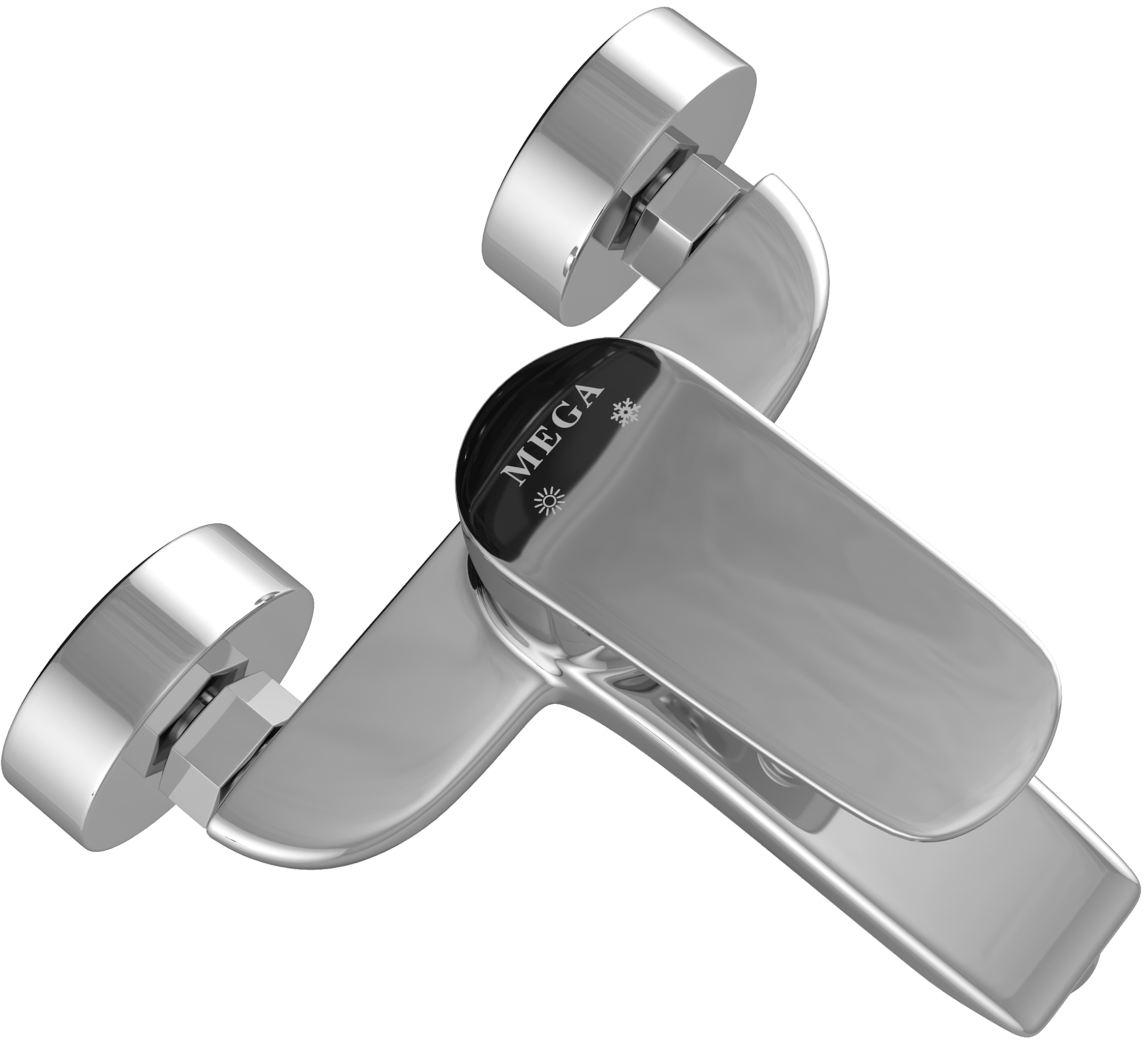 Смеситель для ванны с душем MEGA Mercan MG-SER103 + Душевой гарнитур Grohe Vitalio Comfort 26176000 хром купить в Тамбове