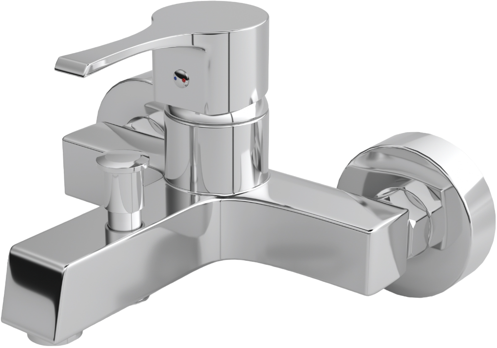 Смеситель для ванны с душем MEGA Sun MG-SUN01 + Душевой гарнитур Grohe Vitalio Comfort 26176000 хром купить в Тамбове