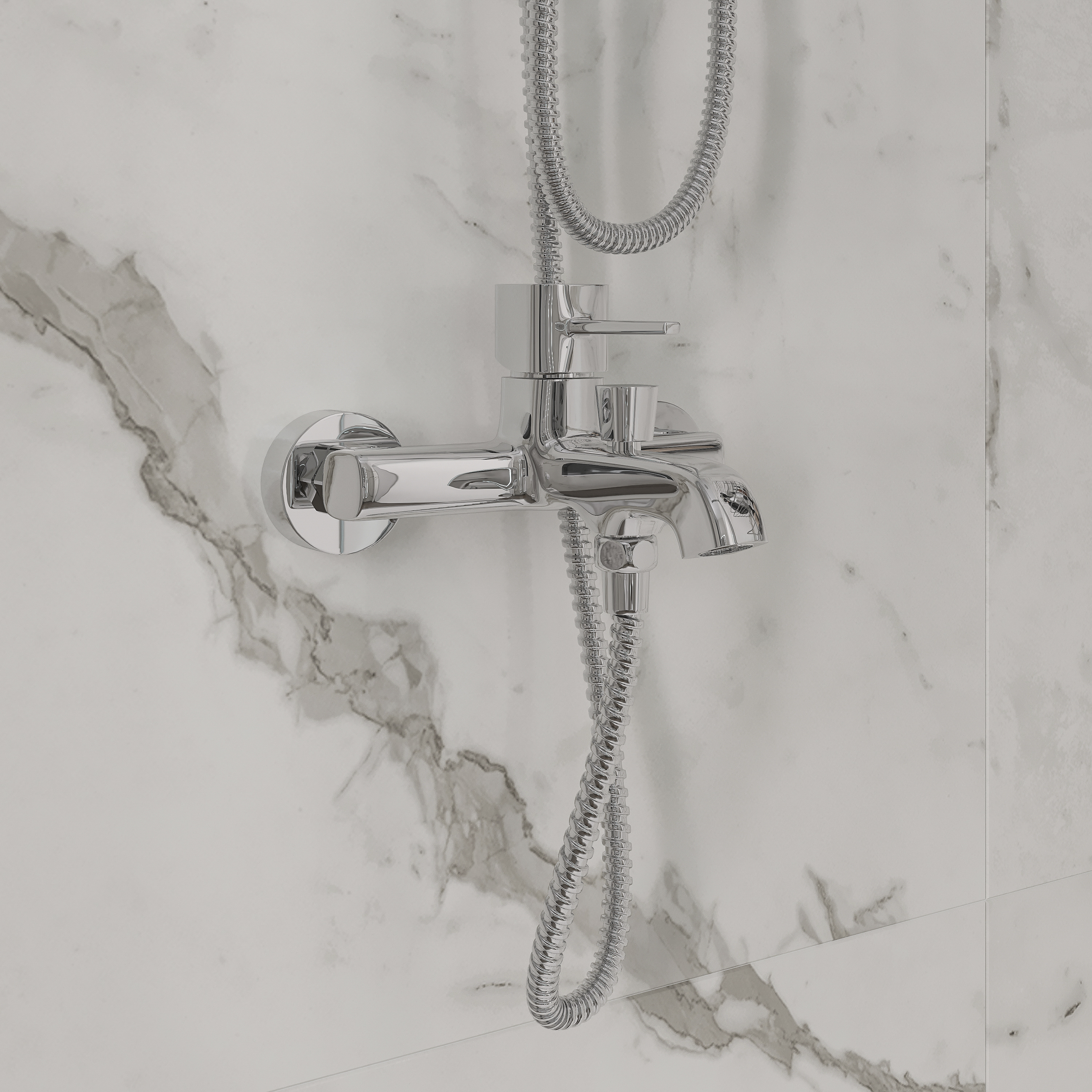 Смеситель для ванны с душем STWORKI Эстерсунд ES-03cr купить в Тамбове