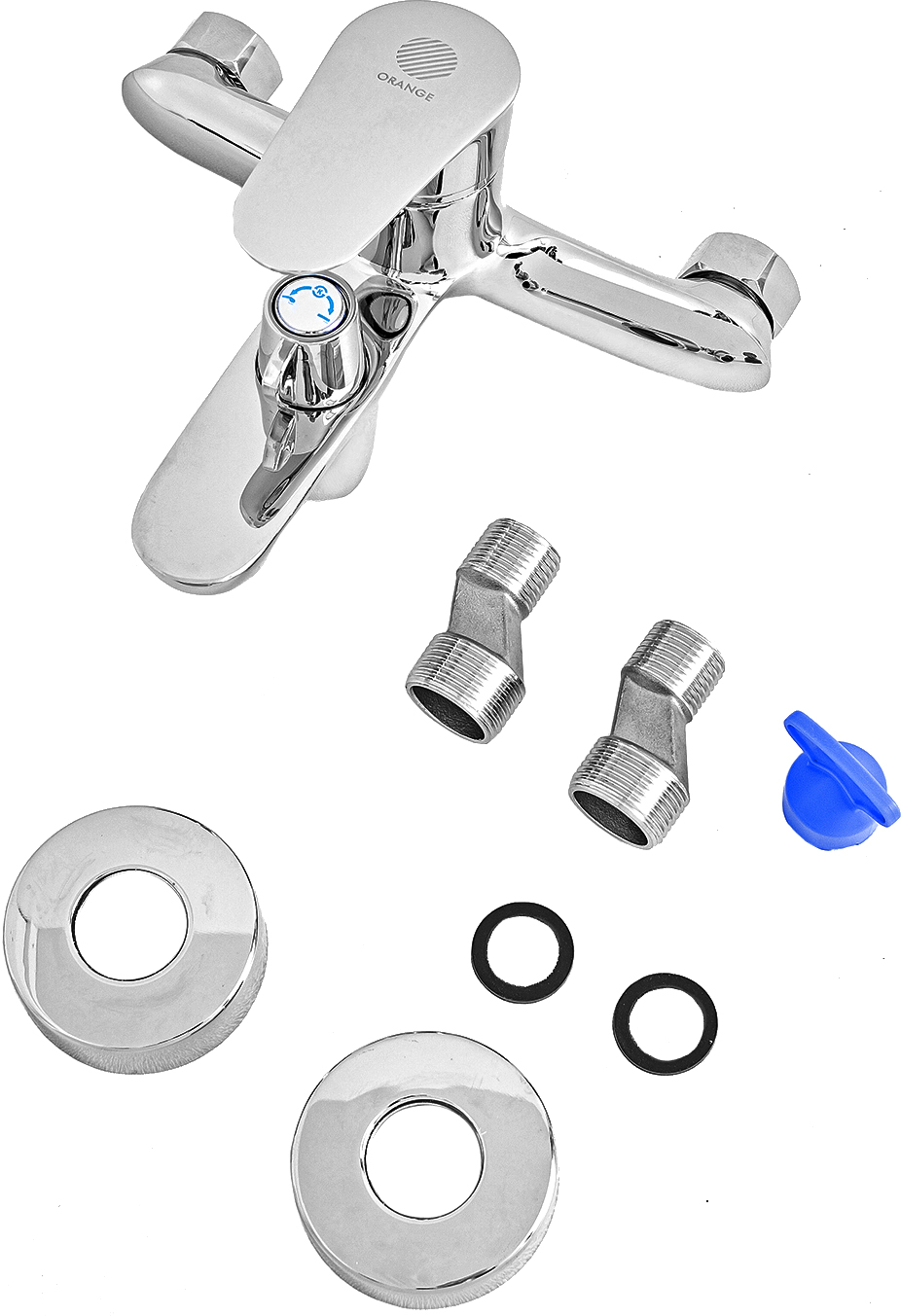 Смеситель для ванны с душем STWORKI Алта AL-02cr , однорычажный, латунь, настенный, российский купить в Тамбове
