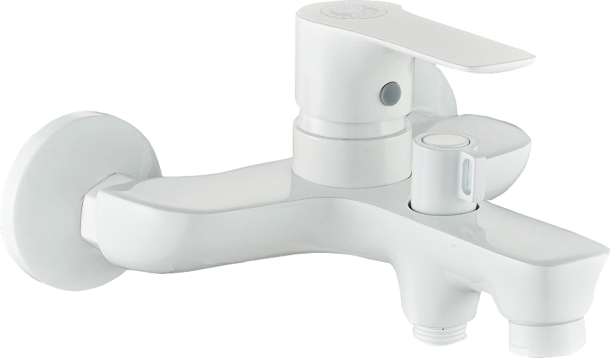 Смеситель для ванны с душем STWORKI Берген BER-02w белый