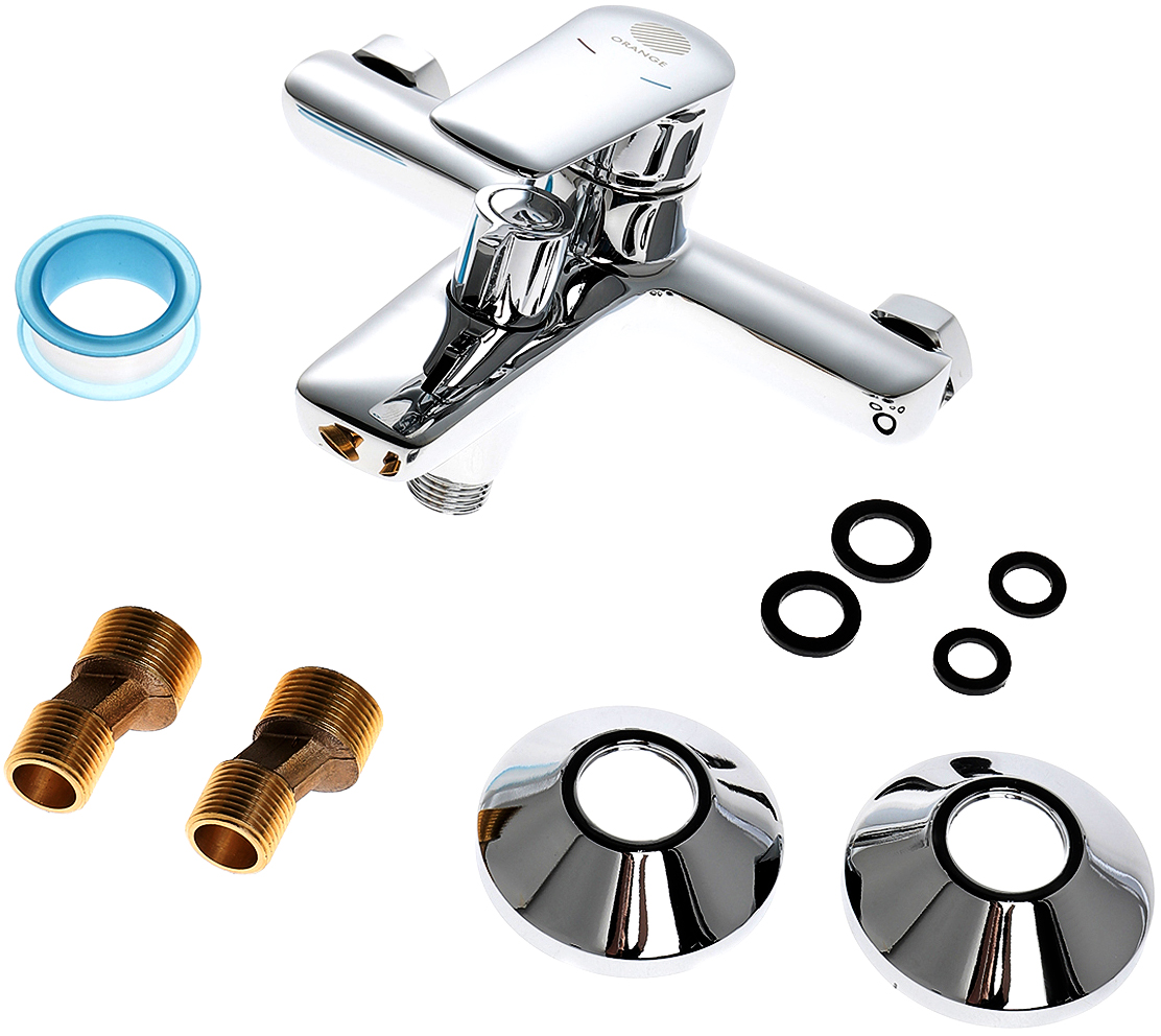 Смеситель для ванны с душем STWORKI Хельсингборг XE-02cr однорычажный, настенный, латунь, с функцией экономии расхода, глянцевый купить в Тамбове