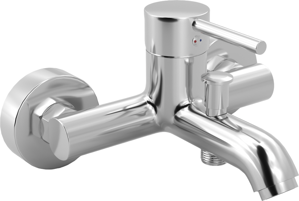 Смеситель для ванны с душем MEGA Didim MG-CM103 + Душевой гарнитур Grohe Vitalio Comfort 26176000 хром купить в Тамбове