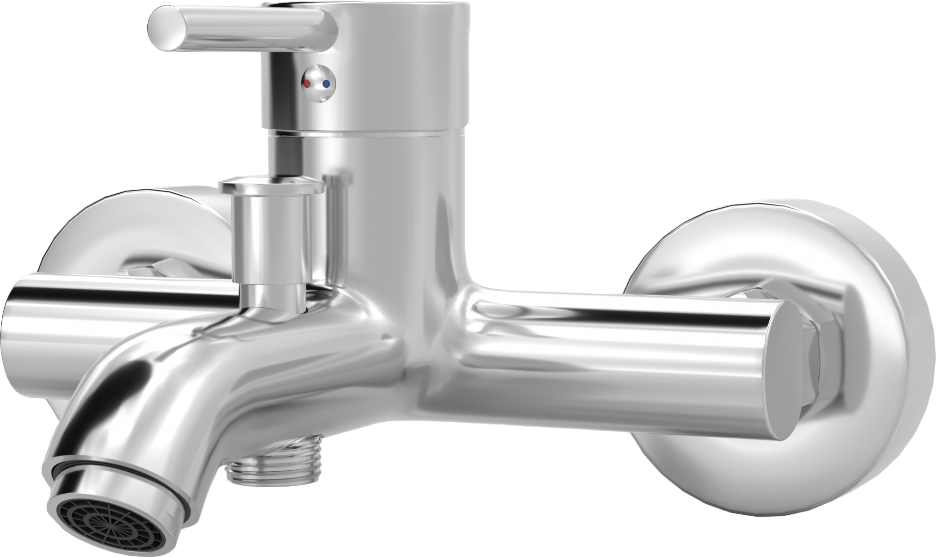 Смеситель для ванны с душем MEGA Didim MG-CM103 + Душевой гарнитур Grohe Vitalio Comfort 26176000 хром купить в Тамбове