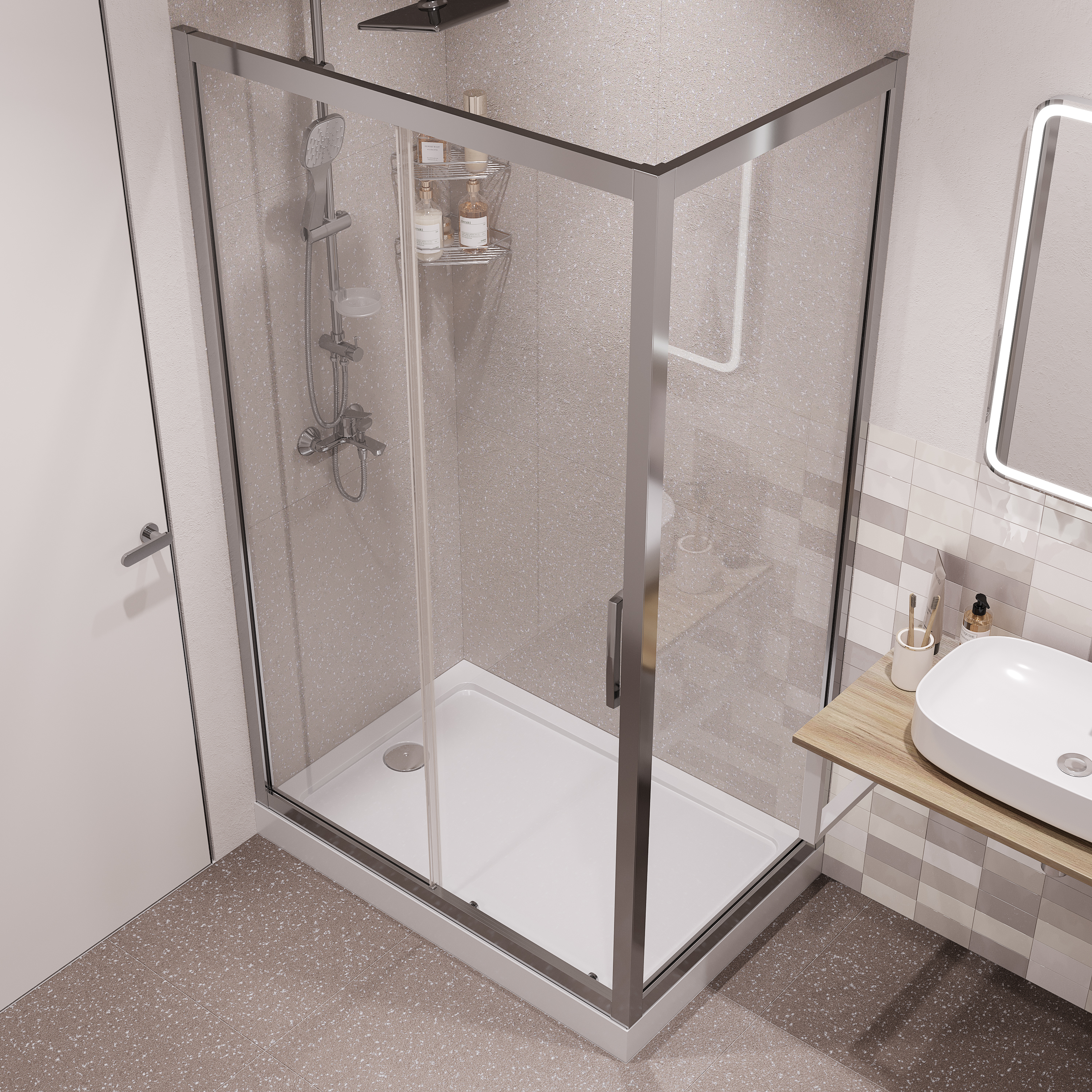 Смеситель для ванны с душем STWORKI Монтре MO-05cr купить в Тамбове